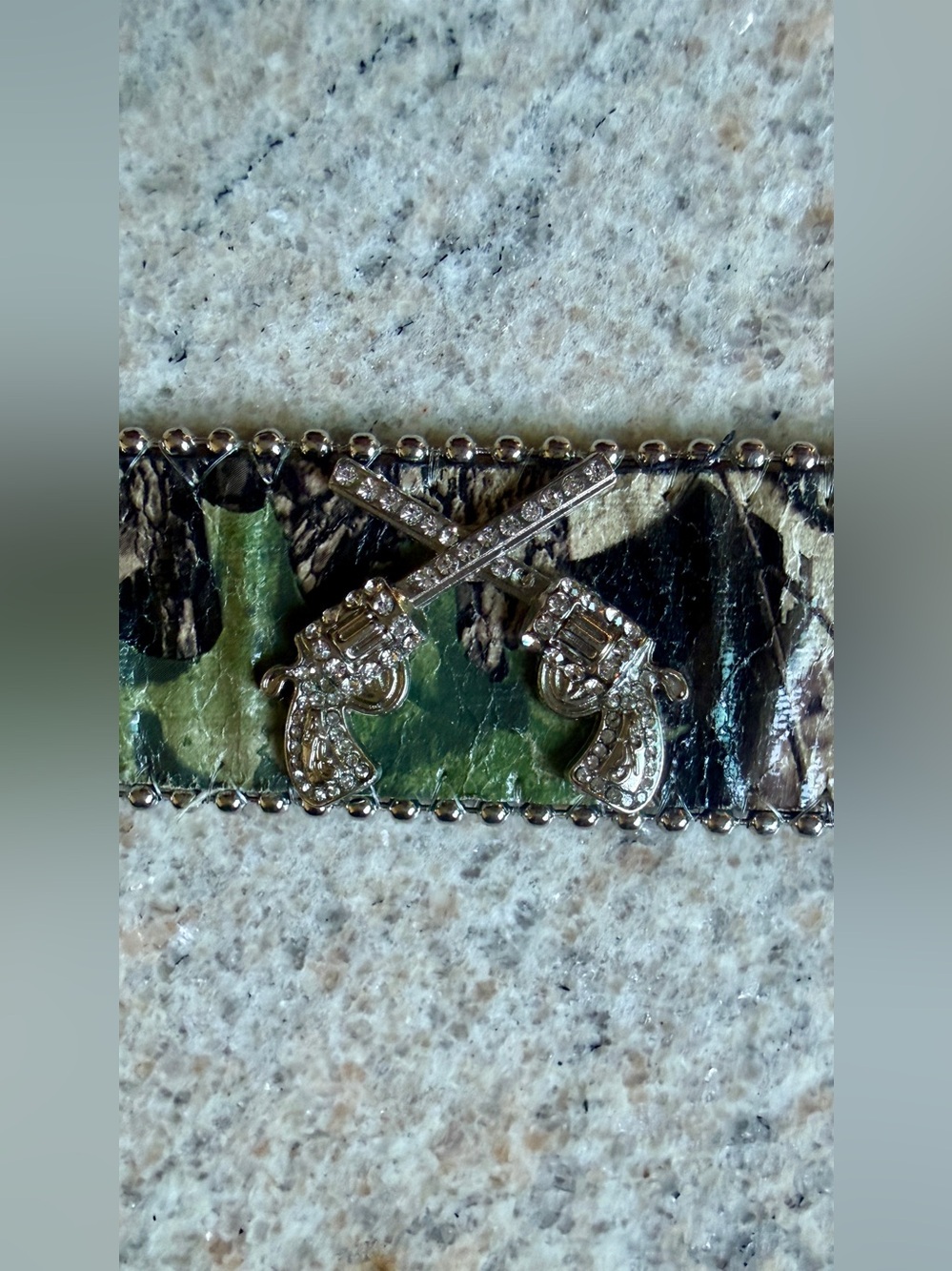 Rhinestone Embellished Camo Western Belt - Picture 10 of 14